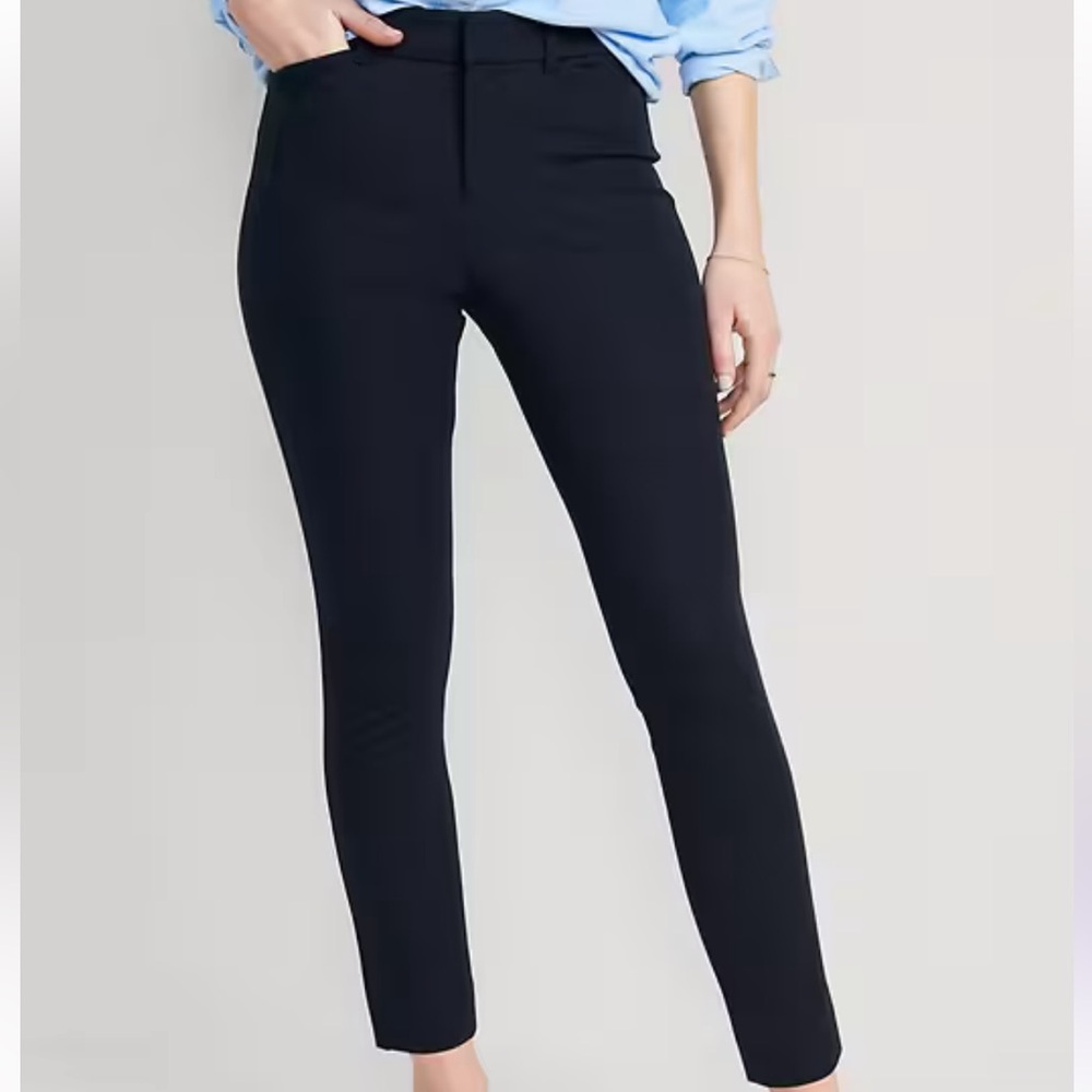 Navy Skinny Fit Trousers